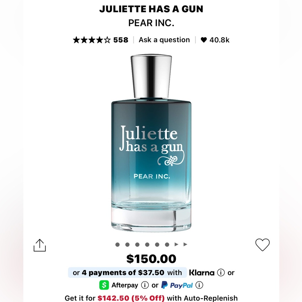 Juliette Has a Gun PEAR INC.